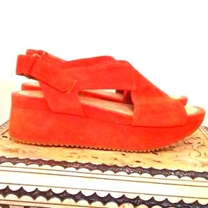 Women's Red Platform Sandals